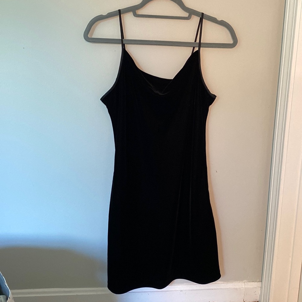 Banana Republic Velvet Black Dress